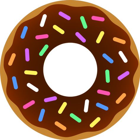 Doughnut Donut Pictures, Vegan Chocolate Frosting, Donut Vector, Donut Pillow, Sprinkle Donut, Cute Donuts, Chocolate Sprinkles, Donut Party, Chocolate Donuts