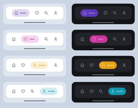 10+ Mobile Navigation Menu UI Designs Figma Ui Design Tutorial, Mobile Navigation, Ui Design Principles, Web Application Design, Ux Design Process, App Design Layout, Best Ui Design, Ui Design Elements, Mobile Application Design