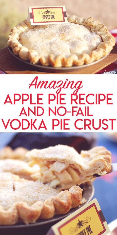 Pie Crust Using Vodka, Vodka Pie Crust Recipe, Pie Crust Vodka, Pie Crust With Vodka, Vodka Pie Crust, Erin Mcdowell, Thanksgiving Luncheon, Classic Apple Pie Recipe, Apple Pie Crust