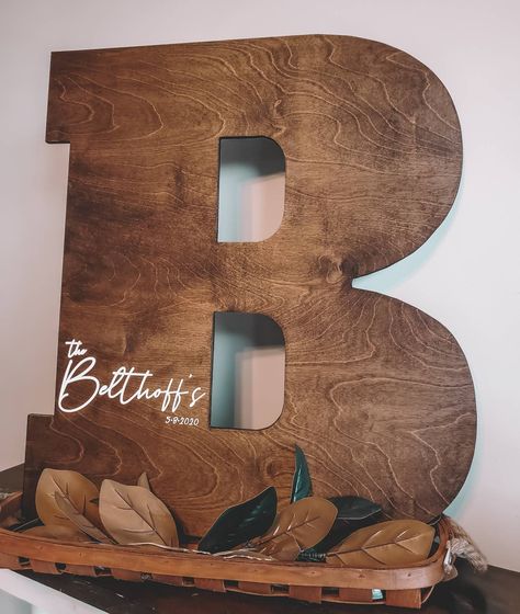 Letter Guest Book, Large Wood Letters, Wedding Shower Signs, White Sharpie, Very Small Wedding, Alternative Wedding Guest Book, Wood Initials, Custom Guest Book, Wood Guest Book