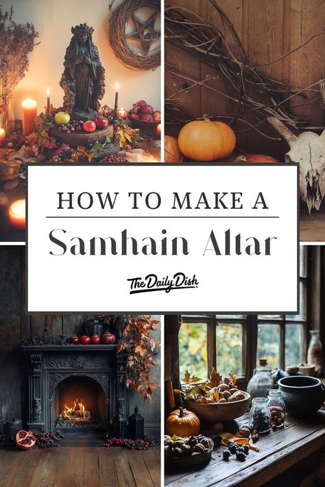 Making A Unique Samhain Altar Samhain Traditions Recipe, Honor Your Ancestors, Samhain Recipes, Samhain Traditions, Sacred Altar, Samhain Altar, Samhain Ritual, Spirit Realm, Meaningful Symbols