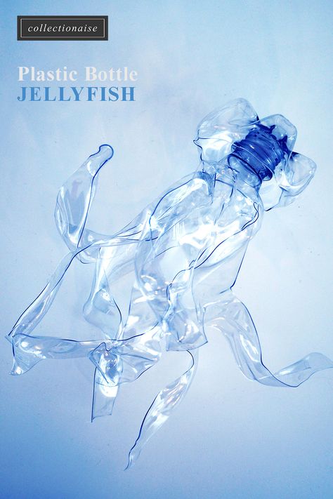 Soda Bottle Jellyfish, Plastic Bottle Jellyfish, Trash Bag Jellyfish, Plastic Bottle Coral Reef, Plastic Water Bottle Art, Recycled Jellyfish, How To Make A Jellyfish, Plastic Bottle Sculpture, Plastic Bottle Fish