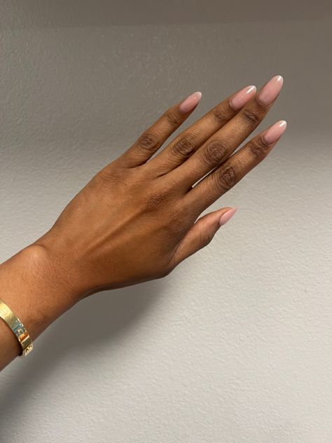 Classy nails, black women, neutral nails, natural nails, nail color Tea Time Clean Girl Nails Black Women, Neutral Nails Natural, Classy Nails Black Women, Almond Neutral Nails, Nails Black Women, Natural Nails Manicure, Engagement Nails, Lipstick Nails, Nails Natural