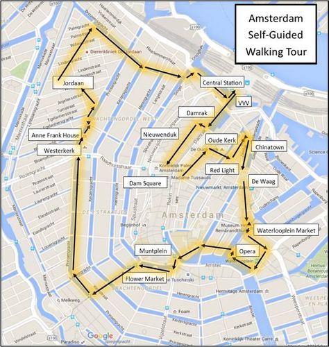 One Day in Amsterdam self guided walking tour map: Amsterdam Walking Tour, Amsterdam Tourist, Holland Tulips, Riverboat Cruise, Netherlands Trip, Day In Amsterdam, Amsterdam Vacation, Amsterdam Attractions, Amsterdam Trip