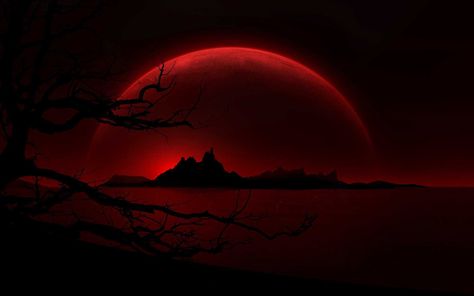 Blood Wallpaper, Pc Desktop Wallpaper, Red And Black Wallpaper, 4k Wallpapers For Pc, Dark Red Wallpaper, Desktop Background Images, Desktop Wallpaper Art, Red Moon, Blood Moon