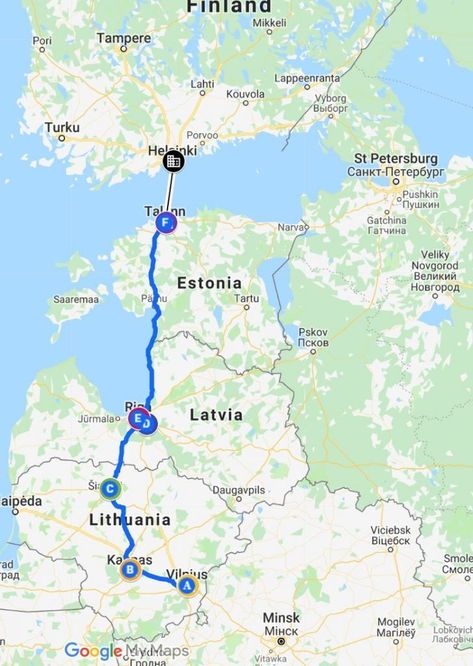 Baltics Travel Itinerary map of where to stop on your trip through the Baltic countries. Estonia Latvia Lithuania, Baltic States Travel, Talin Estonia, Baltics Travel, Lithuanian Ancestry, Universal Yums, Latvia Travel, Lithuania Travel, Visit Russia