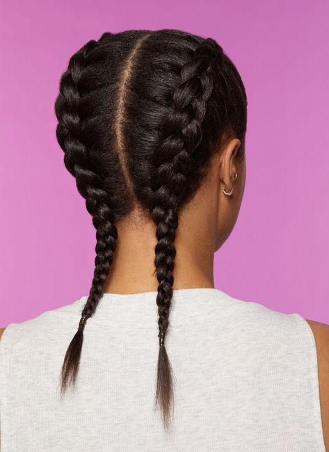 How to French Braid Your Own Hair 2 French Braids, French Braid Your Own Hair, French Braided Bangs, How To French Braid, Braid Your Own Hair, Two French Braids, How To Braid, Braiding Your Own Hair, French Braids