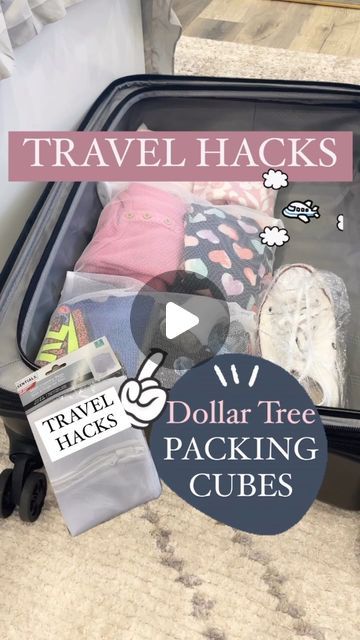 Storage For Beauty Products, Luggage Organization Ideas Packing Hacks, Suitcase Organization Travel Hacks, Packing Organization Travel, Best Travel Hacks, Traveling Hacks Packing And Plane, Dollar Tree Packing Hacks, Dollar Tree Travel Hacks For Kids, Packing For Vacation Hacks