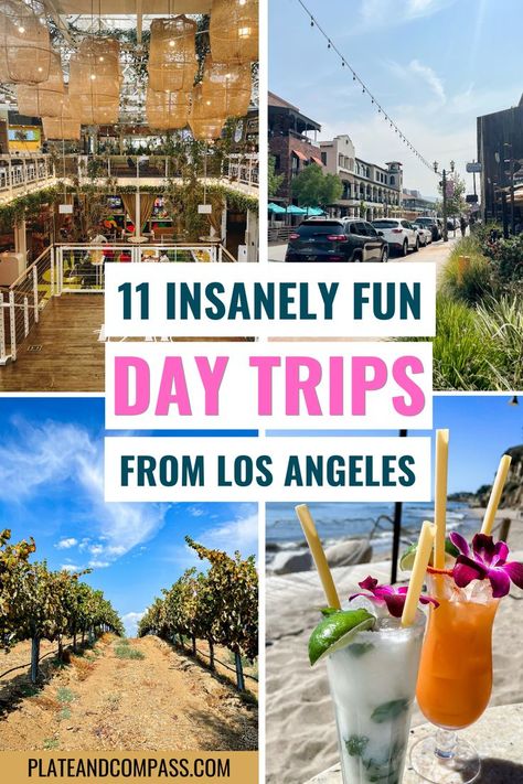 fun day trips from Los Angeles Los Angeles Day Trips, Los Angeles Trip, Los Angeles Bucket List, Los Angeles Travel Guide, Los Angeles Vacation, 1 Day Trip, Visit Los Angeles, Los Angeles With Kids, Los Angeles Travel