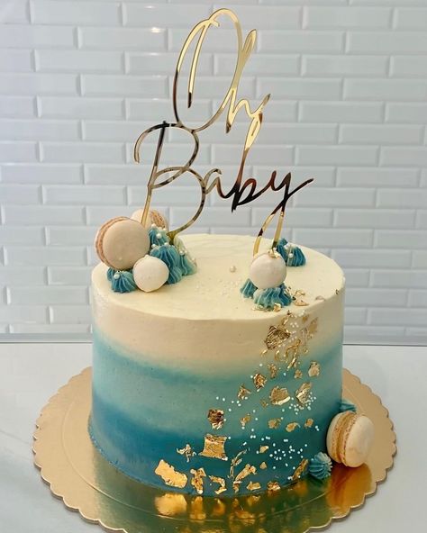 Background For Cake Photography, Baby Boy Baby Shower Cakes, Babyshowercakes Cake Designs, Baby Boy Cakes For Baby Shower Blue, It’s A Boy Cake, Blue And Gold Baby Shower Ideas, Baby Shower Cake Designs Simple, Baby Shower Cake Ideas For Boys, Welcome Baby Boy Cake Ideas