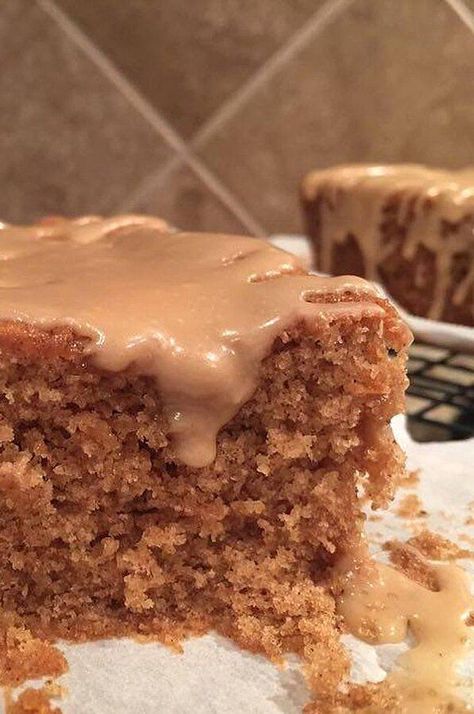 Moist, Tender Spice Cake | "I made a rich caramel sauce to spoon over this and the final product is absolutely wonderful!" #cakerecipes #bakingrecipes #dessertrecipes #cakes #cakeideas Homemade Spice Cake Recipe, Homemade Spice Cake, Moist Spice Cake, Spice Cake Recipe, Spice Cake Recipes, Pear Cake, Best Carrot Cake, Spice Cake Mix, Homemade Spices