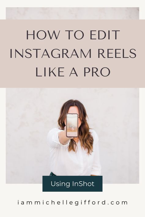 How to professionally edit your Instagram Reels using the InShot app. www.iammichellegifford.com Best Apps For Reels, Best Editing Apps For Instagram Reels, How To Edit Video In Inshot App, Instagram Reel Editing Apps, Best Reel Editing Apps, Reel Editing App, Reels Editing App, How To Create Instagram Reels, How To Edit Videos For Instagram Reels