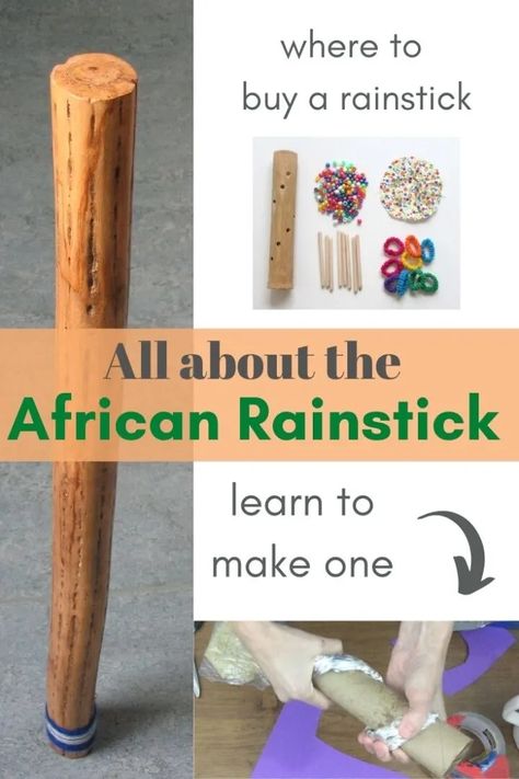 What is an African Rainstick Rain Stick Crafts, Jungle Crafts, Rain Sticks, Paper Towel Tubes, Stick Art, Fun Arts And Crafts, Homeschool Art, Paper Towel Roll Crafts, Teaching Activities