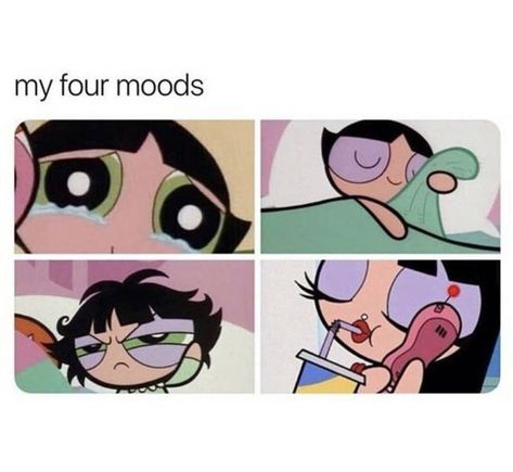 Powerpuff Girls Quotes, Aho Girl, Period Humor, Ppg And Rrb, Girl Memes, Cartoon Quotes, Cute Memes, Funny Relatable Quotes, Powerpuff Girls