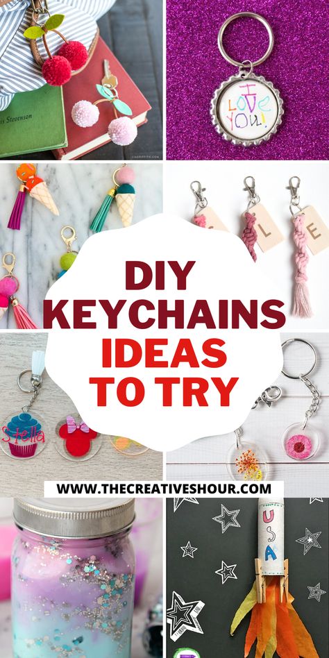 DIY keychains are so simple and easy. And the best thing is they can be used for return gifts and wedding favour gifts for your guests. Here are some simple DIY leather keychains or DIY photo keychain ideas. Click here for more inspiring DIY keychain ideas, easy DIY keychains, DIY keychain to sell, DIY keychain for kids, how to make DIY keychain ideas, DIY keychains for him, DIY keychains for display. Diy Keychains To Sell How To Make, Diy Keychain Ideas, Handmade Gifts For Christmas, Leather Keychain Diy, Keychains Diy, Diy Keychains, Diy Jewelry To Sell, Keychain Display, Leather Keychains