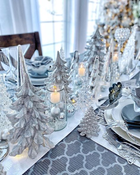 How to Decorate Your Centerpiece with Winter Touches #CenterpieceDecorations #tablecenterpiece #wintercenterpiece, Winter Decoration Centerpiece Winter Wonderland, Winter Wonderland Baby Shower Ideas Centerpieces Table Decorations, January Centerpieces, Winter Wonderland Wedding Centerpieces, Ice Blue Weddings, Winter Wonderland Centerpieces, Winter Tray, Snowflake Centerpieces, Shabby Chic Candle Holders