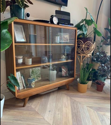 Mid century record cabinet