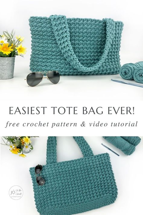 Crochet Tote Bag Pattern, Purse Patterns Free, Tote Crochet, Tote Bag Pattern Free, Crochet Purse Pattern Free, Free Crochet Bag, Knitting Tote Bag, Crochet Bag Pattern Free, Bag Pattern Free