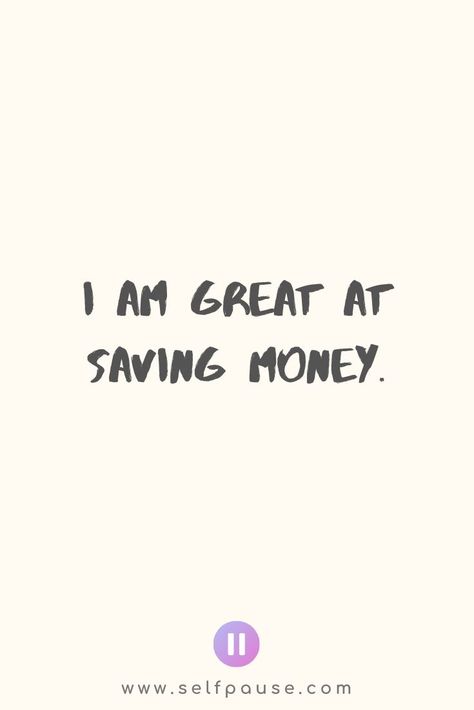 i am great at saving money Savings Affirmations, Saving Money Affirmations, Financial Affirmations, Money Vision Board, Vision Board Photos, Vision Board Pictures, Business Inspiration Quotes, Dream Vision Board, Life Vision Board