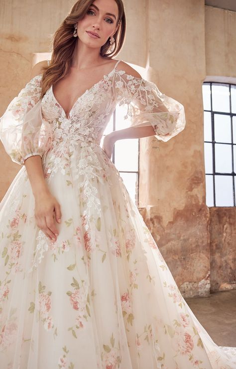 Josephine Scott - Elora | All About Eve Winter 2024 Fashion Trends, Winter 2024 Fashion, Floral Wedding Gown, Embroidered Wedding Dress, 2024 Fashion Trends, Wedding Dresses With Flowers, Floral Wedding Dress, Fairy Wedding, Floral Gown