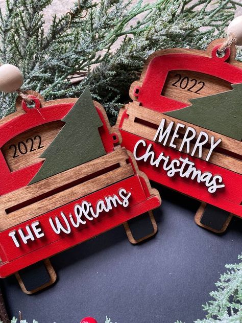 Laser Cut Christmas Ideas Lasered Christmas Gifts, Christmas Laser Engraving Ideas, Laser Cut Ornaments Christmas, Laser Engraving Christmas Ideas, Christmas Laser Projects, Laser Christmas Ideas, Laser Christmas Ornaments, Glowforge Christmas Projects, Laser Wood Projects