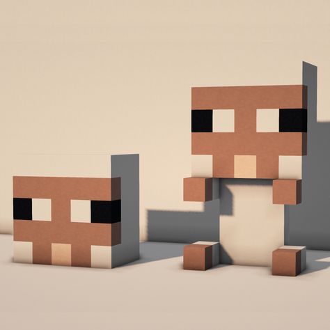 Minecraft Sheep Build, Minecraft Sheep Statue, Build Battle Ideas Minecraft, Fox Statue Minecraft, Minecraft Build Battle Ideas, Minecraft Fox Statue, Minecraft Sheep Pen Ideas, Minecraft Cat Statue, Minecraft Animal Builds