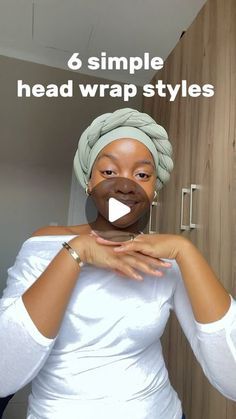 Head Wrap Styles Short Hair, Head Wrap Styles With Puff, Tee Shirt Hair Wrap, Headwraps For Short Hair, How To Turban Head Wrap, Head Wrap With Bangs, Head Scarf Styles Bald, Head Wrap On Short Hair, Head Wrap Scarf Tutorial