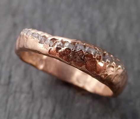 Raw Rough Diamond Wedding Band Multi stone conflict free | Etsy Kind Person, Raw Diamond, Diamond Wedding Band, Rough Diamond, Recycled Gold, Gold Wedding Band, Multi Stone, Conflict Free Diamonds, Diamond Bands