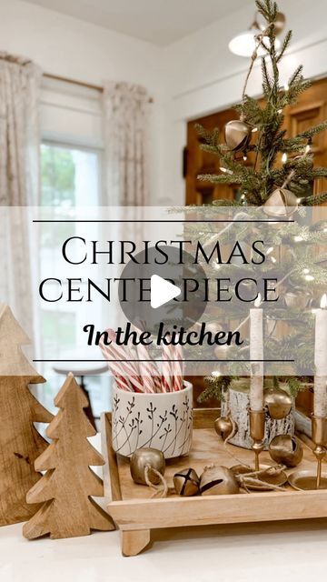 Deb McCoy and Danelle Harvey | Comment WANT for sources. Way Day is back!  Shop @wayfair in-store and online and get up to 80% off on all things home.  I styled a... | Instagram Deb And Danelle, Wooden Trees, Kitchen Centerpiece, Christmas Interiors, Wooden Tree, Christmas Kitchen, Wonderful Time, Get Up, Christmas Decor