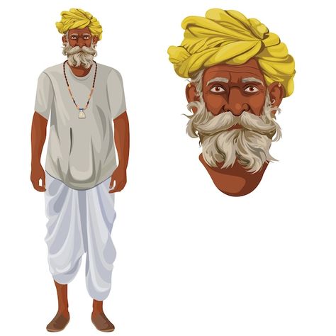 Indian village old man illustration | Premium Vector #Freepik #vector #indian-farmer #farmer-illustration #agriculture #farmer Old Man Illustration, Cartoon Maker, Man Illustration, Abstract Face Art, Indian Village, Human Drawing, Cartoon Photo, Character Design Sketches, Cartoon Character Pictures