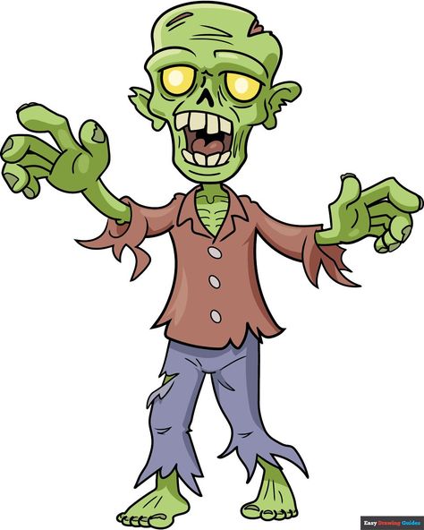 Learn How to Draw a Cartoon Zombie: Easy Step-by-Step Drawing Tutorial for Kids and Beginners. See the full tutorial at https://easydrawingguides.com/how-to-draw-a-cartoon-zombie/ . Zombie Cartoon Drawing, Zombie Drawing Easy, Zombie Drawing, Zombie Clipart, Cartoon Zombie, Zombie Drawings, Zombie Cartoon, Zombie Illustration, Zombie Face