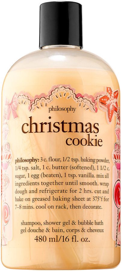 Christmas Cookie Shampoo, Shower Gel & Bubble Bath Christmas Cookie Dough, Philosophy Shower Gel, Philosophy Products, Bath Foam, Natural Beauty Diy, Bath Gel, Bath And Body Care, Maquillaje Natural, Body Soap