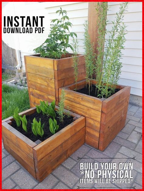 Planter Boxes Plans, Diy Planter Boxes, Garden Box Plans, Taman Diy, Planter Box Plans, Diy Planter, Garden Planter Boxes, Diy Planter Box, Tools List