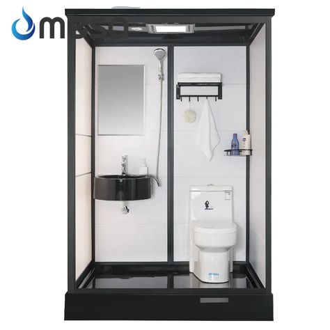 Mesa Luxury Indoor All In One Bathroom Prefab Houses Shower Cabin With Toilet - Buy Indoor All In One Bathroom,Prefab Houses,Shower Cabin With Toilet Product on Alibaba.com Sink And Shower Combo, Sink Shower Combo, Shower Sink Combo, All In One Bathroom, White Black Bathroom, Combo Bathroom, Steam Room Shower, Bathroom Under Stairs, Acrylic Bathroom