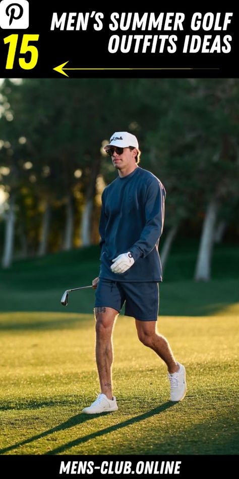 The Ultimate Guide to Stylish Men’s Summer Golf Outfits 15 Ideas Men’s Golf Styles, Golf Outfits For Men Style, Men’s Golf Outfit Ideas, Golf Men’s Fit, Cool Golf Outfit Men, Casual Golf Outfit Men, Men’s Golf Style, Men’s Golf Attire, Mens Golf Style