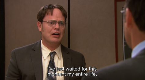 The Office Senior Quotes, Dwight K Schrute, Sitcoms Quotes, Dwight Schrute Quotes, Best Of The Office, The Office Dwight Schrute, The Office Dwight, Office Jokes, Schrute Farms