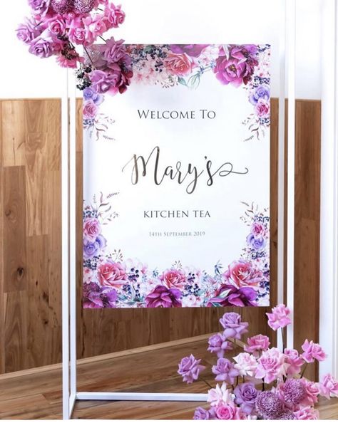 Floral Welcome Board, Christian Wedding Gowns, Itinerary Design, Tea Love, Macaron Tower, Wedding Welcome Board, Welcome Board, Photo Backdrop Wedding, Welcome Boards