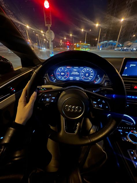 #audi #aesthetic #drive #driving #audia5 #cars #carlifestyle #cardesign #cardetailing #girlboss #speed #nightlife #drivergirl Practice Driving Aesthetic, Audi Aesthetic Night, Getting Driving License Aesthetic, Vision Board Driving License, Driving Audi Aesthetic, Audi Car Aesthetic, Audi Night Drive, Girl Driving Car Aesthetic, Driving License Aesthetic