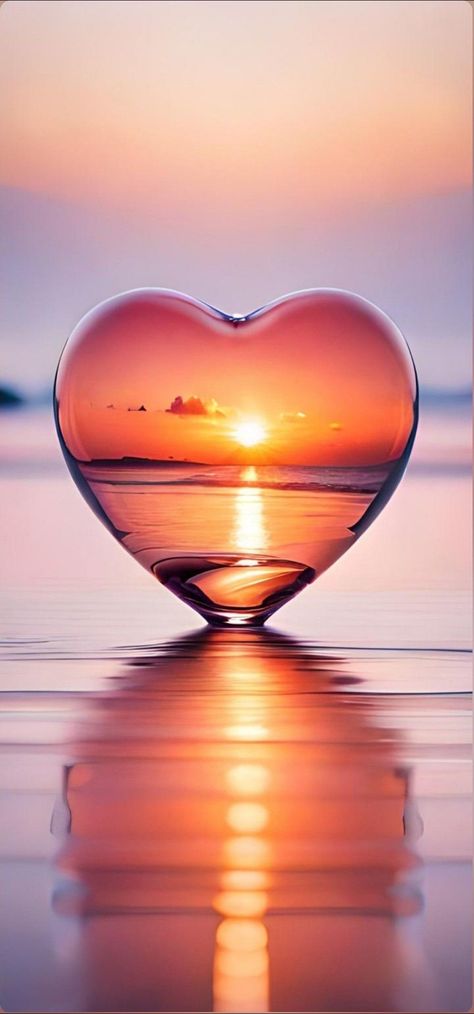 Nature Hearts Pictures, Love Hearts Aesthetic, Beautiful Heart Pictures, Relationship Things, Heart In Nature, Free Wallpaper Backgrounds, Iphone Dynamic Wallpaper, Beach Sunset Wallpaper, Rain Wallpapers