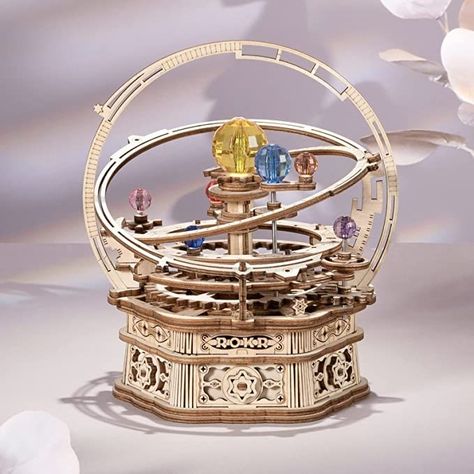 rotatable starry night mechanical music box 💫 Cool Desk Toys, Diy Music Box, 3d Wooden Puzzle, Puzzle Crafts, Wooden Music Box, Hobby Gifts, Model Building Kits, Diy Gifts For Friends, Birthday Gifts For Teens