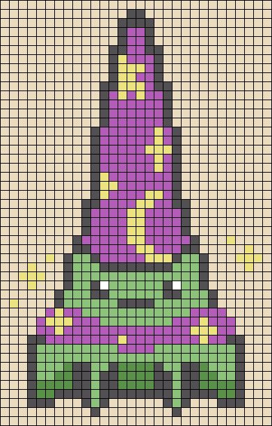 Frog Wizard, Witch Cottagecore, Cottagecore Cottage, Alpha Pattern, Alpha Patterns, Cottage Core, Friendship Bracelet, Cross Stitch Pattern, Wizard