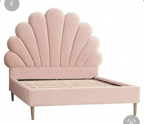 Camas Aesthetic, Muebles Aesthetic, Shell Bed, Kids Bedroom Furniture Design, Bedroom Furniture Ideas, Decor Christmas Home, Cama Individual, Mirrored Bedroom Furniture, Pink Bedroom Decor