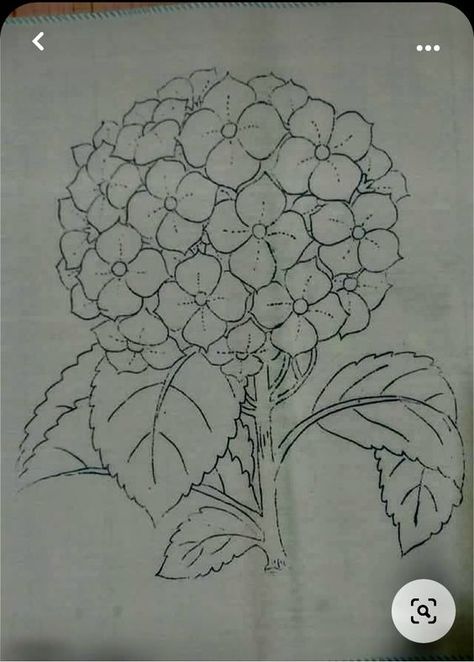 Minimal Tattoo Designs, Minimal Tattoo Ideas, Hydrangeas Art, Hydrangea Painting, Desen Realist, Flower Drawing Tutorials, Flower Art Drawing, Beautiful Tattoo, Flower Sketches