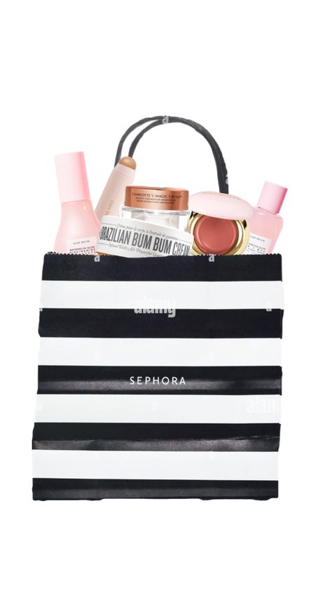 Sephora Aesthetic Store, Sephora Packaging, Sephora Wallpaper, Sephora Kids, Sephora Aesthetic, Swipe Game, Sephora Shopping, Collage Cutouts, Sephora Bags