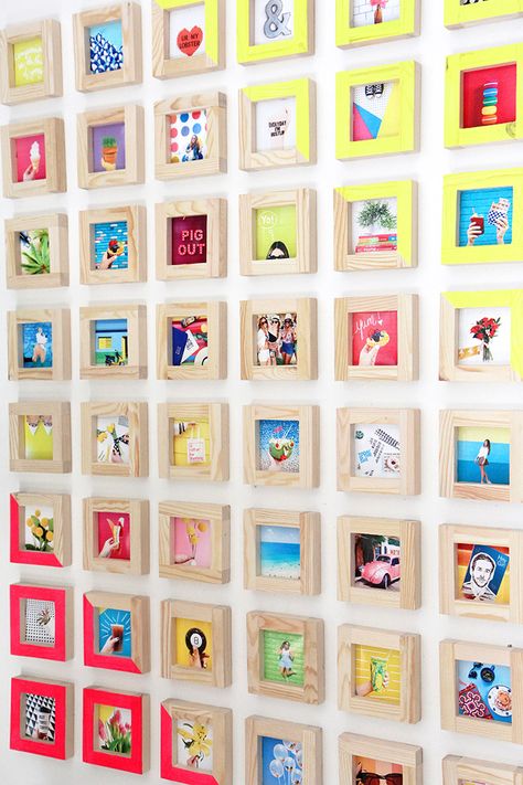 ispydiy_picturewall5 I Spy Diy, Picture Gallery Wall, Instagram Wall, Family Room Makeover, Photo Deco, Cute Dorm Rooms, Diy Picture Frames, Diy Picture, Instagram Pics