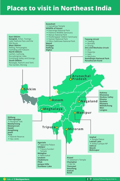 Best Northeast India Travel Guide - Things to Know Before You Go (FAQs Answered) 49 Northeast India Travel, Assam Tourist Places, North India Travel Guide, India Travel Bucketlist, Sikkim Travel, India Bucket List, Travel India Beautiful Places, Travel In India, North East India