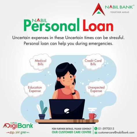 A special loan to help you get through tough times. To apply the loan please visit https://nabilbank.com/en/apply-for-loan For further details, please contact our Customer Care Center at 01-5970015 or email us at customercare@nabilbank.com or write us at https://nabilbank.com/en/feedback/inquiries-suggestions #NabilBank #NabilDigiBank #TrulyDigital #PersonalLoan Loan Advertising Ideas, Loan Social Media Post, Personal Loan Ads Creative, Business Loan Ads, Loan Creative Ads, Loan Ads, Loan Poster, Posters Layout, Money Lending