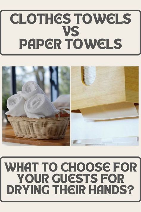 Clothes Towels vs Paper Towels - What to choose for your guests for drying their hands Guest Bathroom Towels, Hand Towel Bathroom, Hosting A Party, Paper Hand Towels, Guest Bathroom Decor, Guest Hand Towels, Paper Guest Towels, Linen Hand Towels, Hand Towels Bathroom