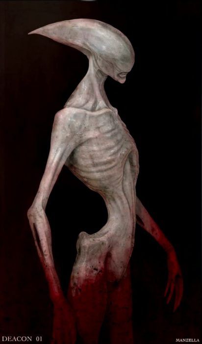 Prometheus Creatures - AvPGalaxy Arte Occulta, Dark Creatures, Arte Alien, Alien Character, Concept Art World, Alien Concept, 다크 판타지, Alien Concept Art, Monster Concept Art