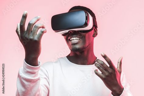 Vr Goggles, African American Man, Vr Glasses, Virtual Reality, Vr Goggle, 360 Degree, High Tech, Goggles, Black Men